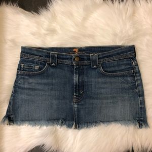 Denim mini skirt